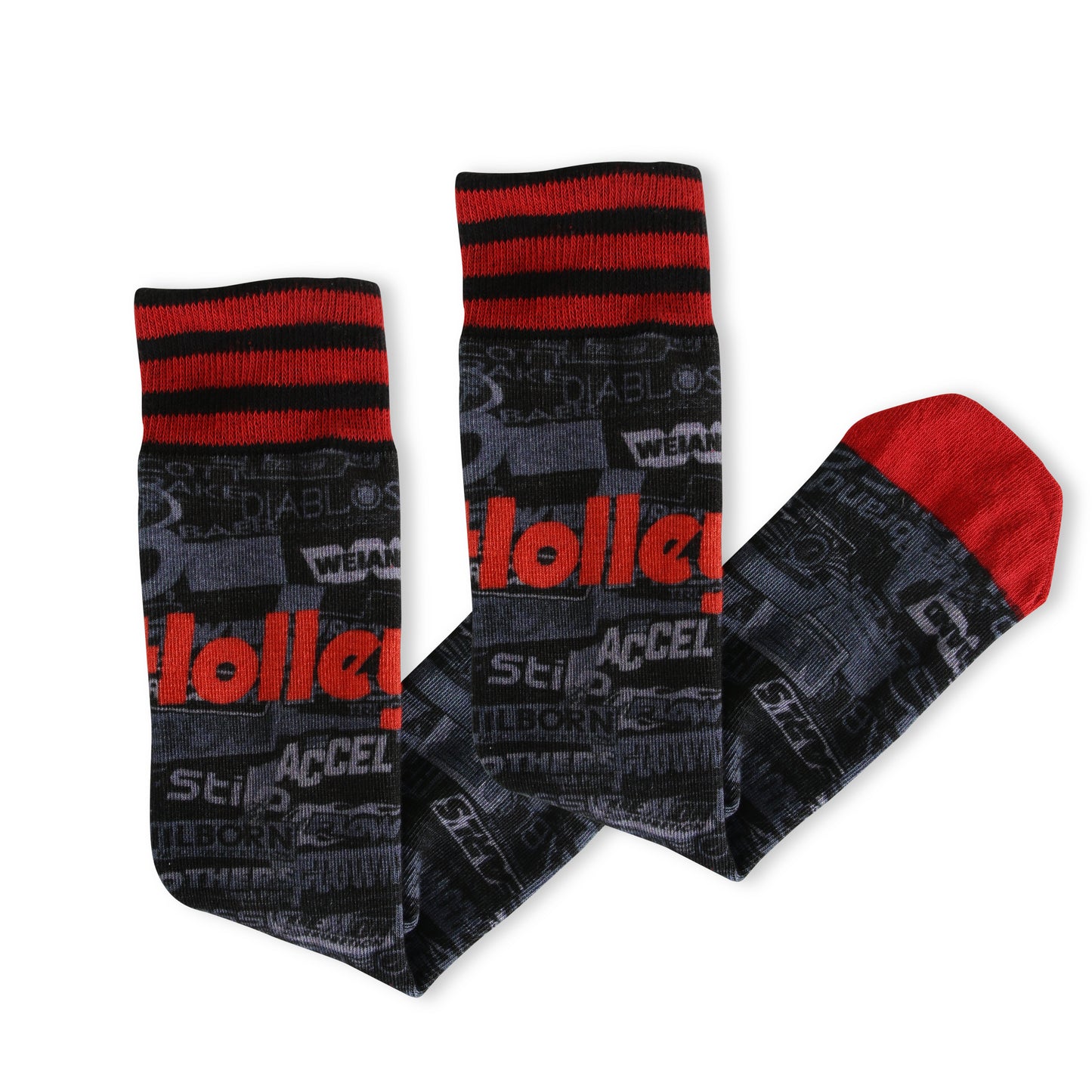 38. HOLLEY SUBLIMATED STICKERBOMB SOCKS