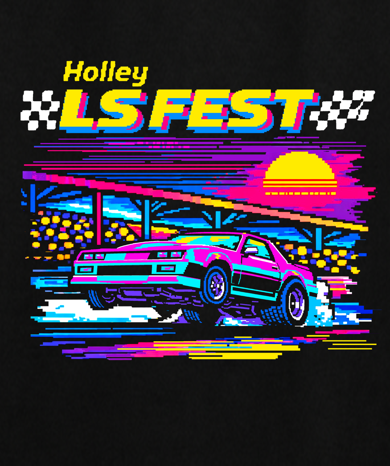 13. LS Fest 8-Bit Boost Tee - Black (Adult)
