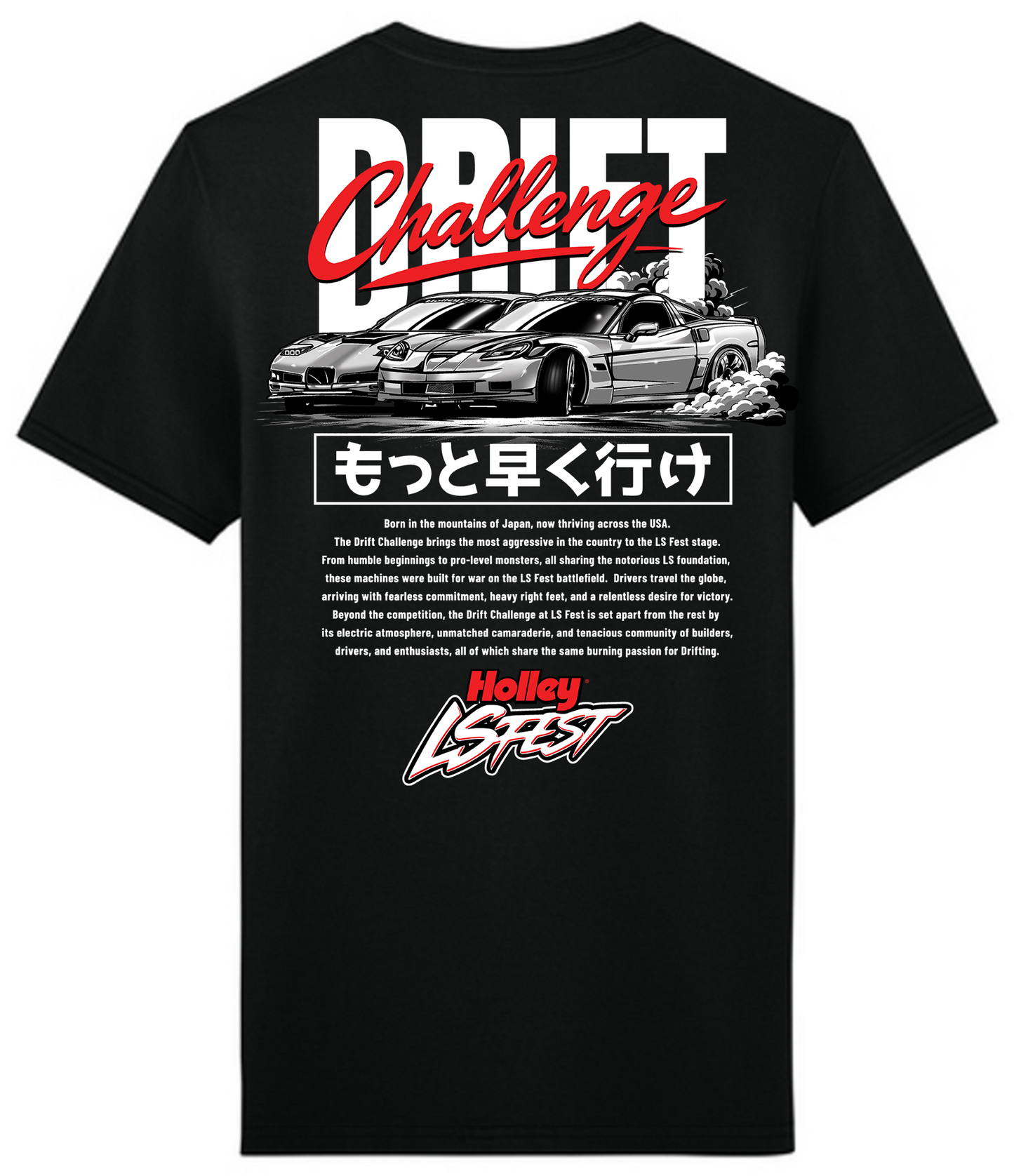 14. LS Fest Drift Challenge Tee - Black (Adult)
