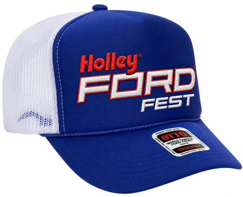 11. Ford Fest Adult Snapback Hat - Royal/White (Adult)