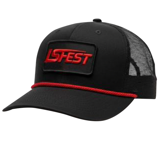 21. LS Fest Tour Rope Hat - Black/Red Rope (Adult)