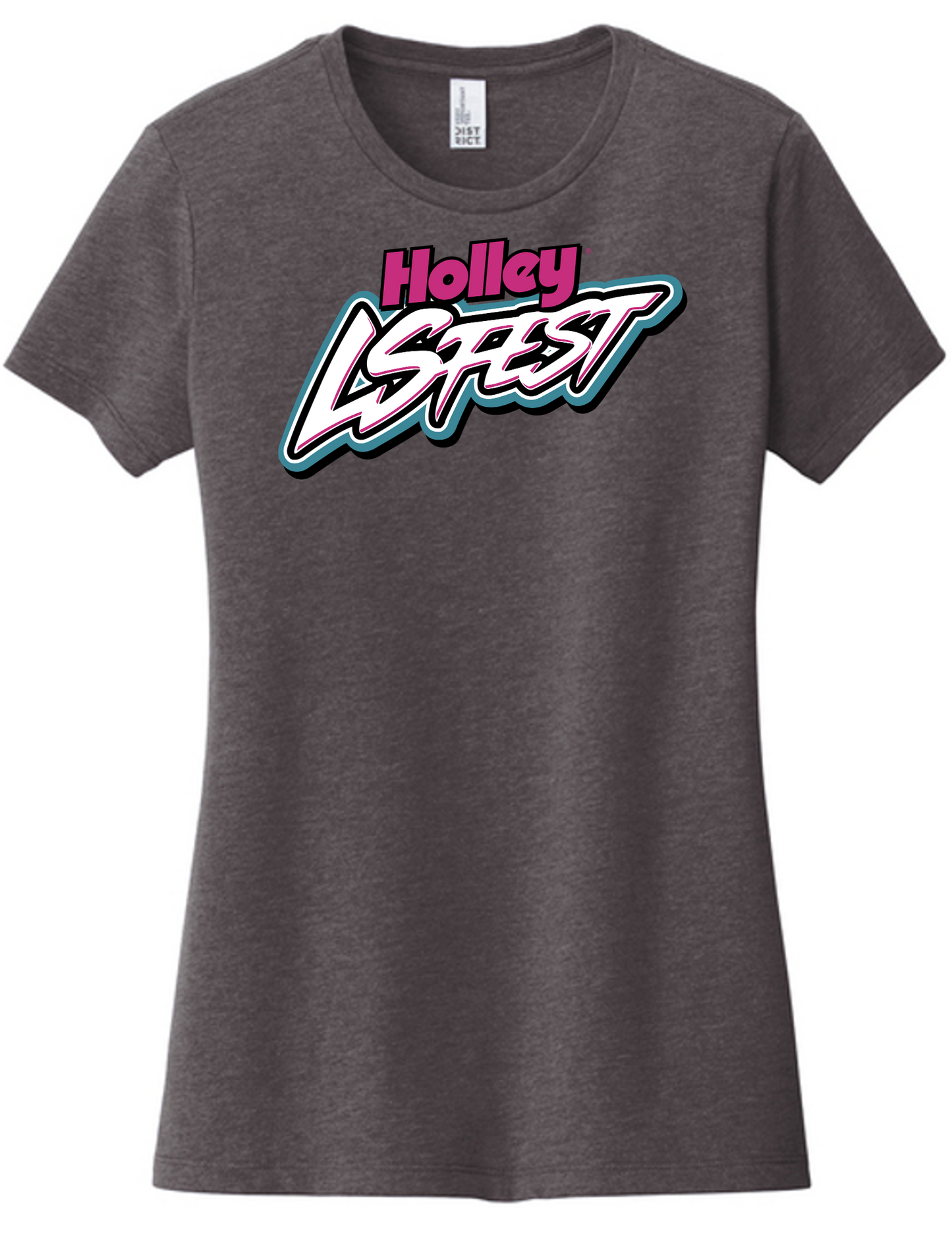 04. Ladies LS Fest Pop Logo Tee - Charcoal (Ladies)