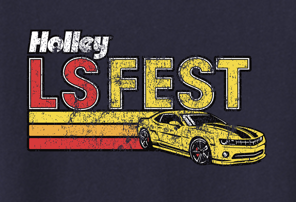 05. Ladies LS Fest Retro Camaro Tee - Navy (Ladies)