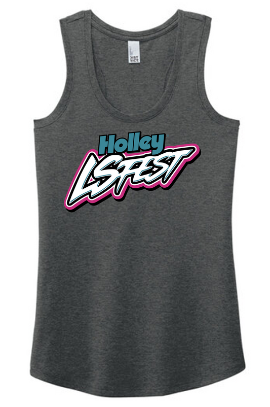 06. Ladies LS Fest Pop Logo Tank - Black Frost (Ladies)