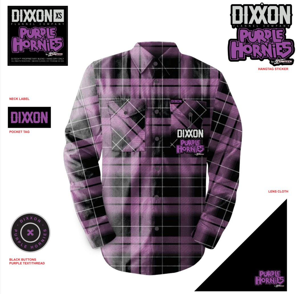 20. Dixxon x Purple Hornies Limited Edition Flannel (Adult) **LIMITED QUANTITIES**