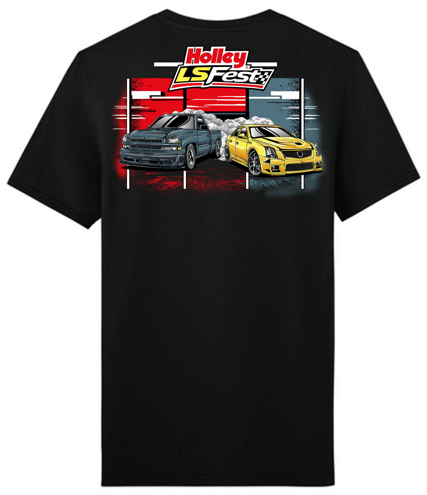 09. LS Fest Retro Power Tee - Black (Adult)