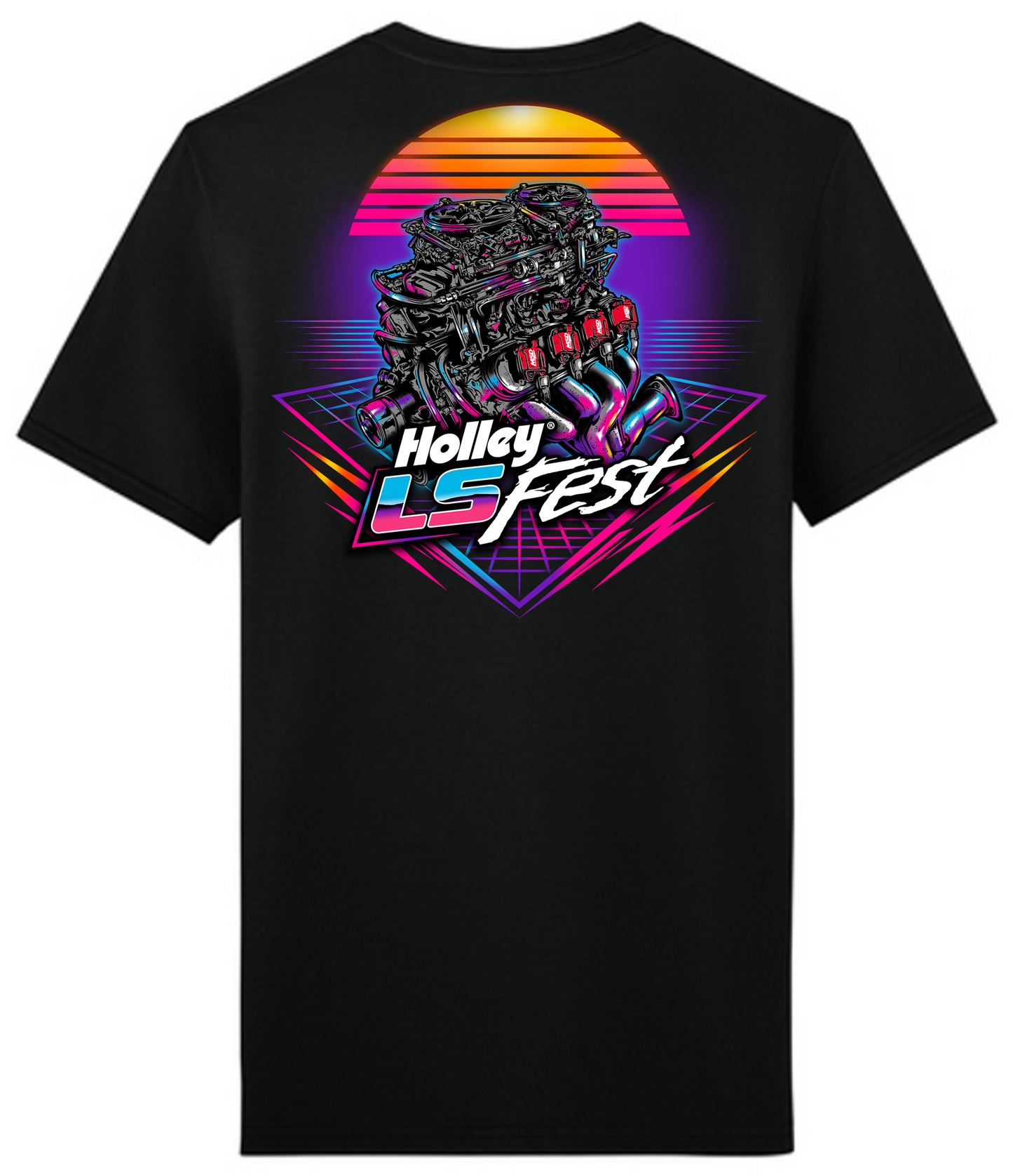 07. LS Fest Turbo Sunset Tee - Black (Adult)