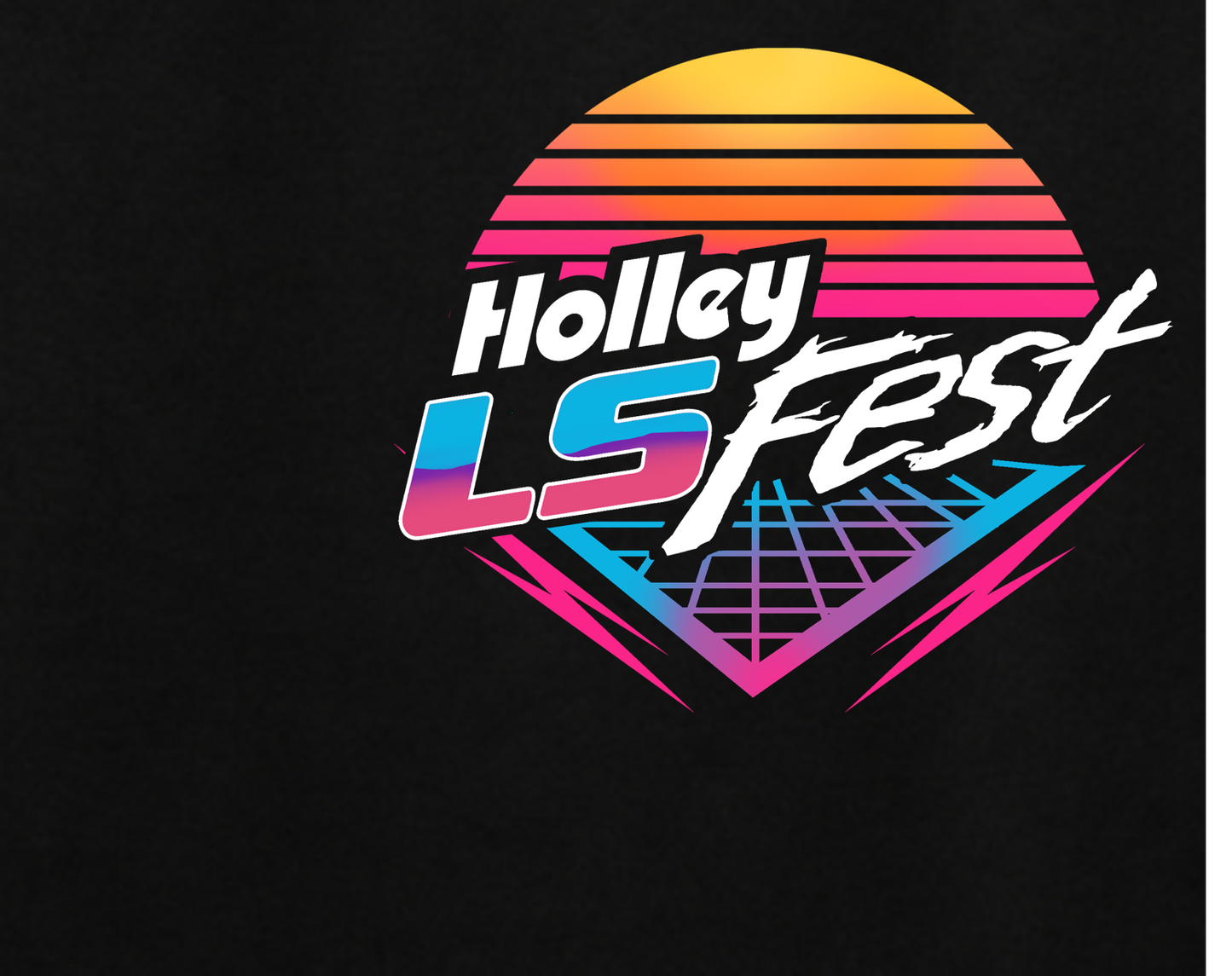 07. LS Fest Turbo Sunset Tee - Black (Adult)