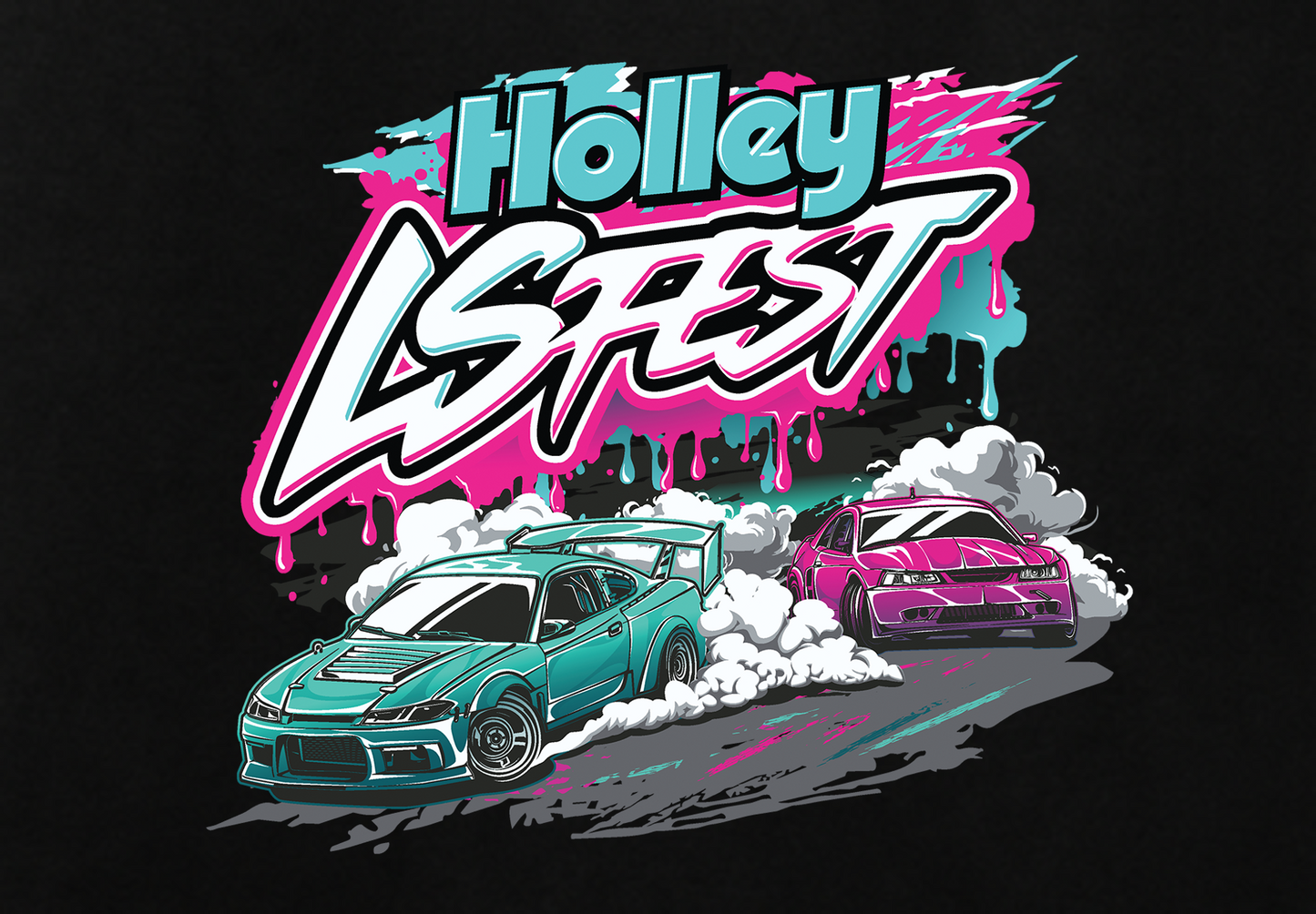 03. LS Fest Sweet Drip Tee - Black (Youth)